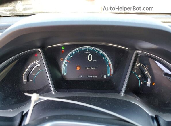 19XFC2F74GE241711 2016 HONDA CIVIC Silver Widok zestawu wskaźników