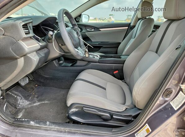 19XFC2F74HE049044 2017 HONDA CIVIC Gray Вид салону спереду