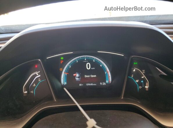 19XFC2F74HE075529 2017 HONDA CIVIC White Instrument cluster view