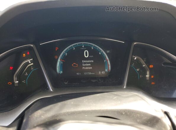 19XFC2F74JE004398 2018 HONDA CIVIC White Вид щитка приладів
