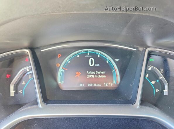 19XFC2F74JE014168 2018 HONDA CIVIC Black Instrument cluster view