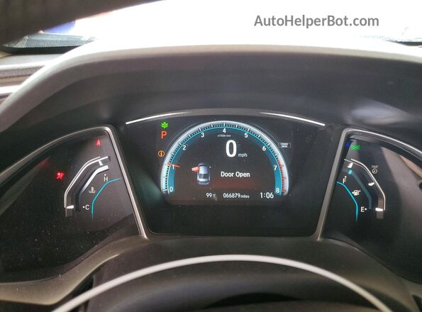 19XFC2F74JE021959 2018 HONDA CIVIC Белый Вид щитка приборов
