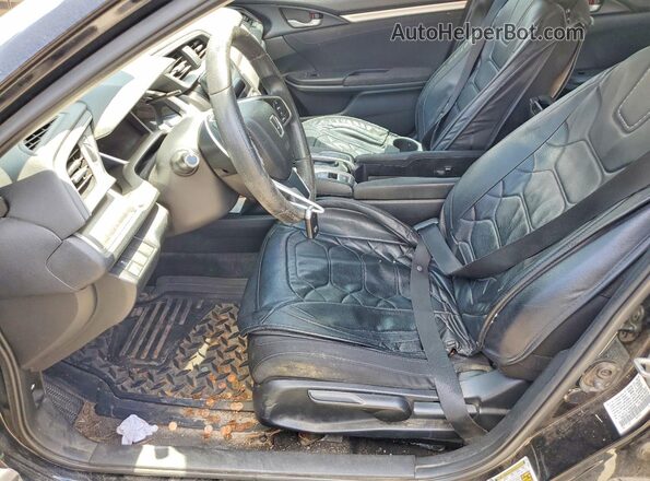 19XFC2F75GE094086 2016 HONDA CIVIC Black Widok wnętrza z przodu