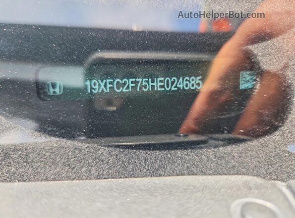 19XFC2F75HE024685 2017 HONDA CIVIC Gray Vista de la etiqueta del VIN