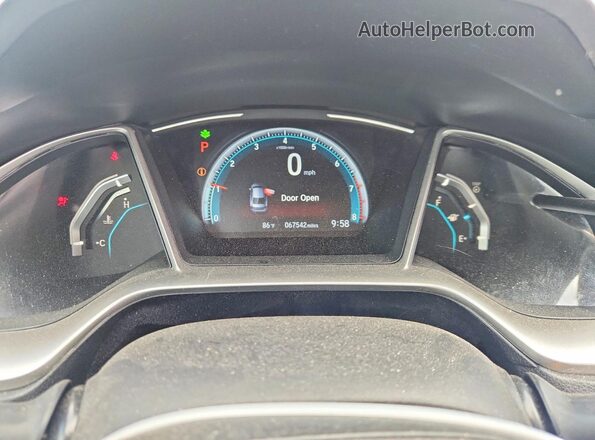 19XFC2F75HE024685 2017 HONDA CIVIC Gray Vista del cuadro de instrumentos