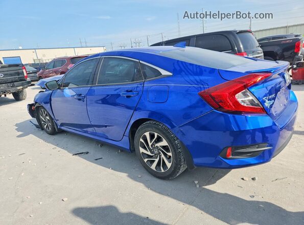 19XFC2F75HE029448 2017 HONDA CIVIC Blue Հետևի ձախ