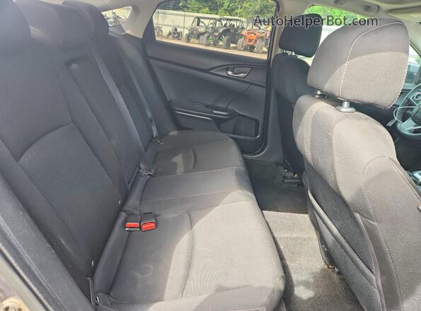 19XFC2F75HE078200 2017 HONDA CIVIC Gray უკანა სავარძლების ხედი