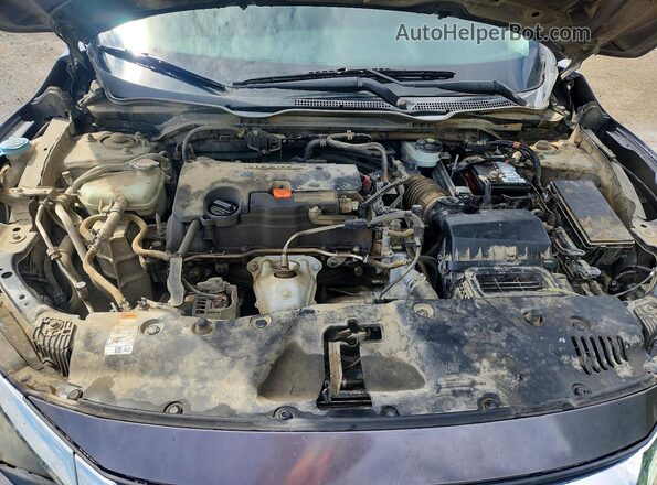 19XFC2F75HE078200 2017 HONDA CIVIC Gray უკანა სალონის ხედი