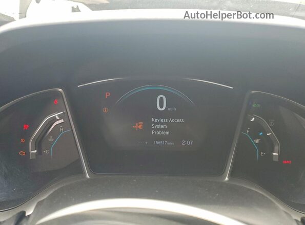 19XFC2F75JE019444 2018 HONDA CIVIC Gray Widok zestawu wskaźników