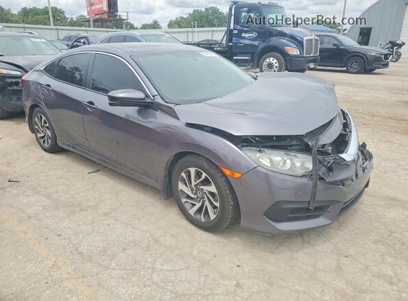 19XFC2F75JE019444 2018 HONDA CIVIC Gray Przód prawy