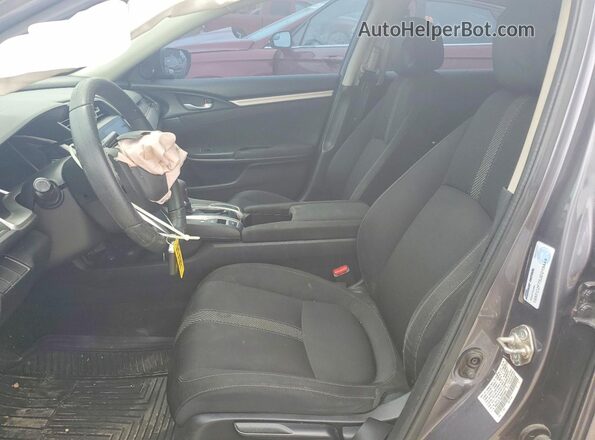 19XFC2F75JE019444 2018 HONDA CIVIC Gray Widok wnętrza z przodu