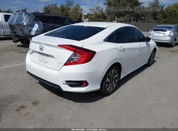 19XFC2F75JE043985 2018 HONDA CIVIC White Задня права чверть