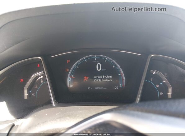 19XFC2F76GE023043 2016 HONDA CIVIC Black უკანა სავარძლების ხედი