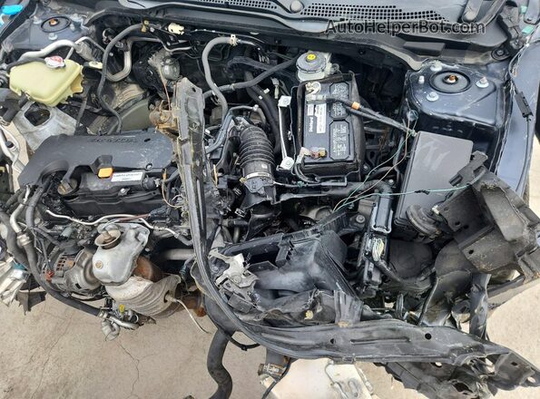 19XFC2F76GE076521 2016 HONDA CIVIC Black უკანა სალონის ხედი
