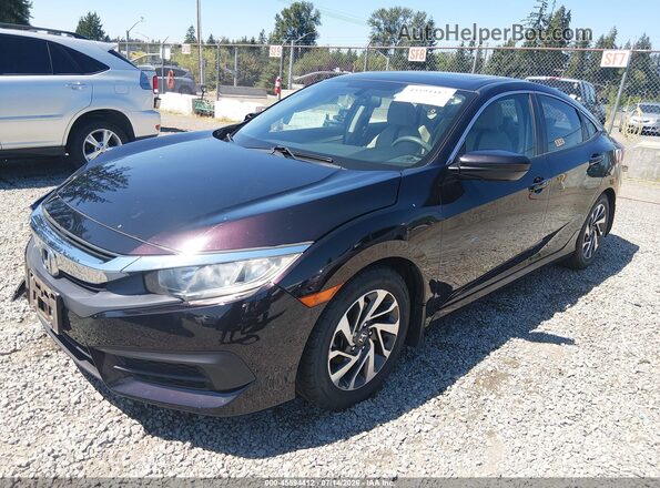19XFC2F76GE227082 2016 HONDA CIVIC Purple Przód lewy