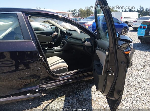 19XFC2F76GE227082 2016 HONDA CIVIC Purple Widok wnętrza z przodu