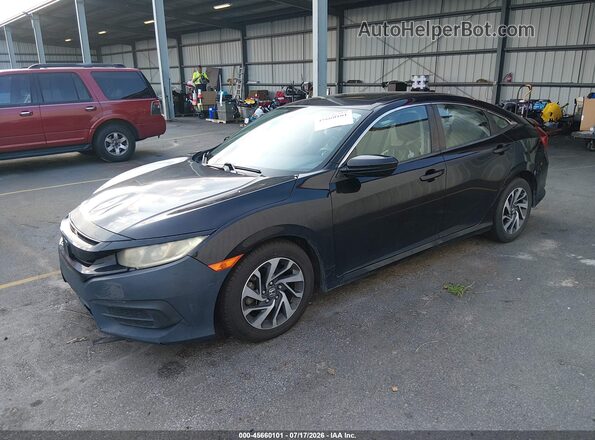 19XFC2F76HE048204 2017 HONDA CIVIC Black Առջևի ձախ երեք քառորդ տեսարան