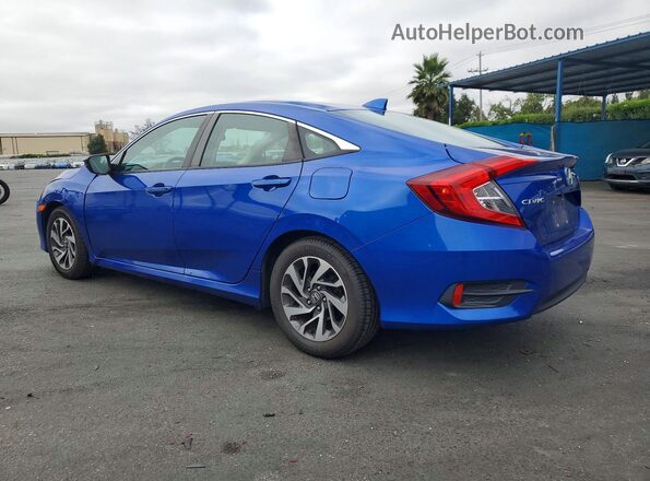 19XFC2F76HE081302 2017 HONDA CIVIC Синий Задняя левая четверть
