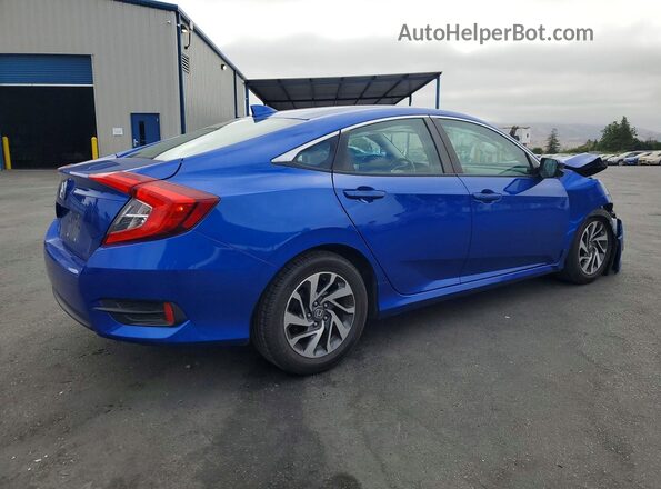 19XFC2F76HE081302 2017 HONDA CIVIC Синий Задняя правая четверть