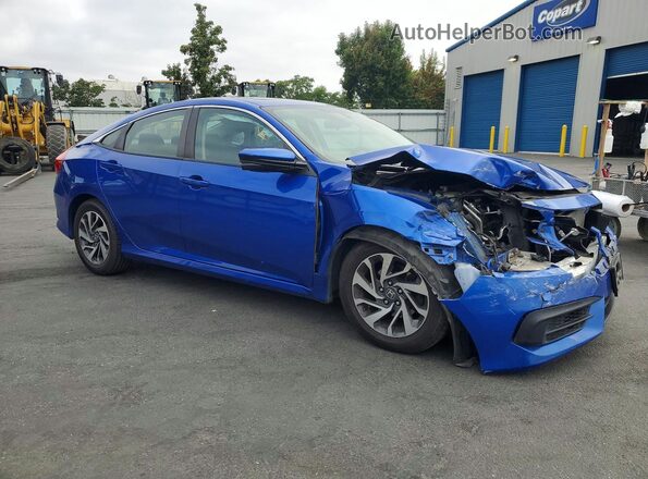 19XFC2F76HE081302 2017 HONDA CIVIC Синий Передняя правая четверть