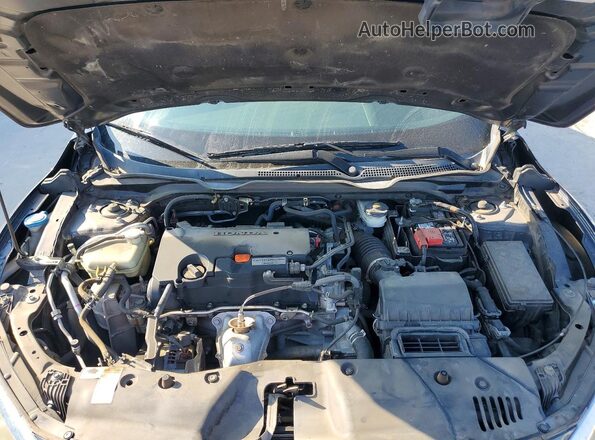 19XFC2F77GE037193 2016 HONDA CIVIC Charcoal Vista interior trasera