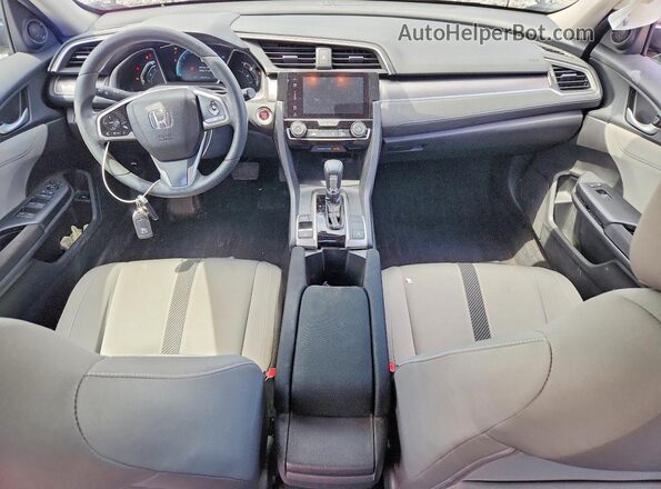 19XFC2F77GE078293 2016 HONDA CIVIC Gray Dashboard view
