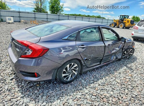19XFC2F77GE078293 2016 HONDA CIVIC Gray Rear right