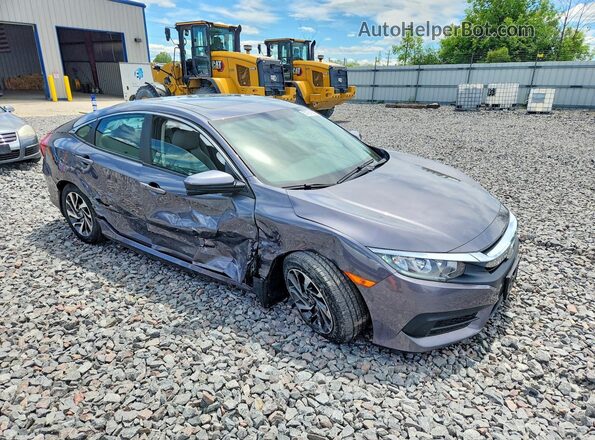 19XFC2F77GE078293 2016 HONDA CIVIC Gray Front right