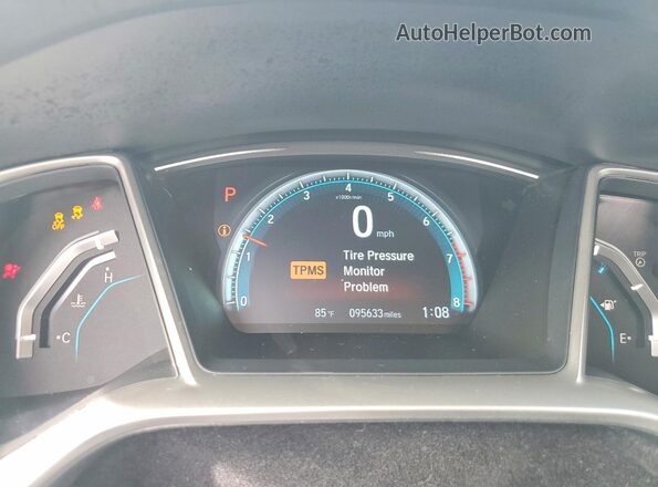 19XFC2F77GE086880 2016 HONDA CIVIC Black Vista del cuadro de instrumentos