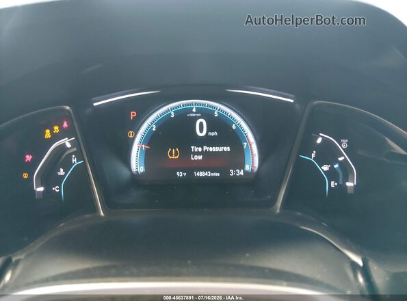 19XFC2F77GE097927 2016 HONDA CIVIC Black Widok tylnych siedzeń