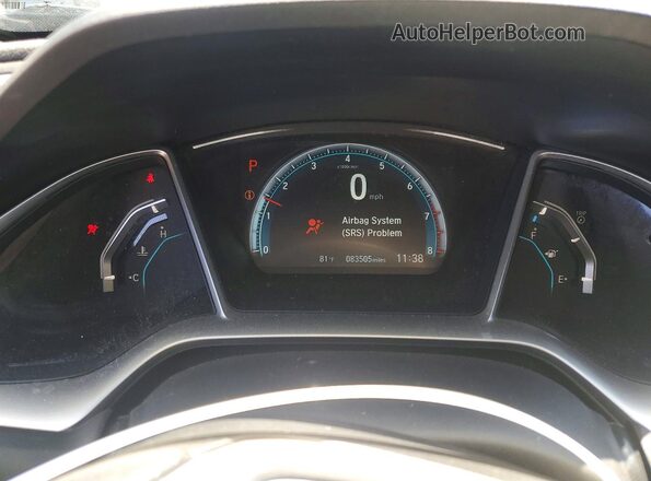 19XFC2F77GE221730 2016 HONDA CIVIC Charcoal Instrument cluster view