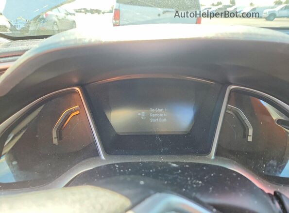 19XFC2F77GE249270 2016 HONDA CIVIC White Instrument cluster view