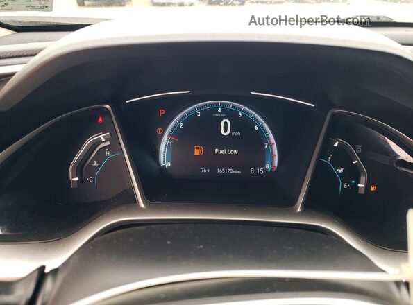 19XFC2F77HE065142 2017 HONDA CIVIC Серебряный Вид щитка приборов