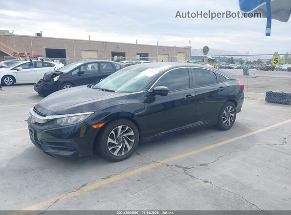 19XFC2F77HE229375 2017 HONDA CIVIC Черный Передняя левая четверть