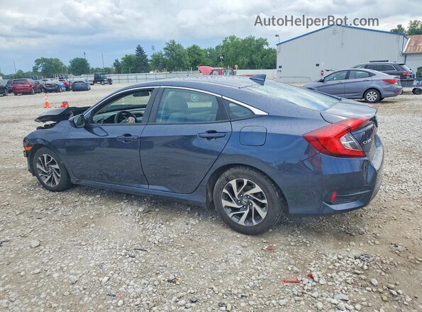 19XFC2F77JE011734 2018 HONDA CIVIC Blue Հետևի ձախ
