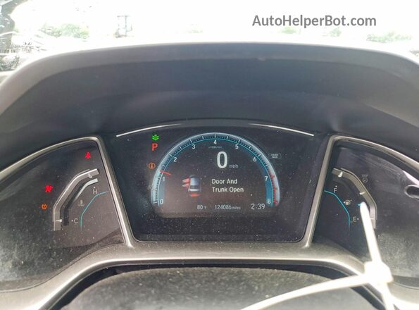 19XFC2F77JE011734 2018 HONDA CIVIC Blue Սարքավորումների վահանակի տեսք