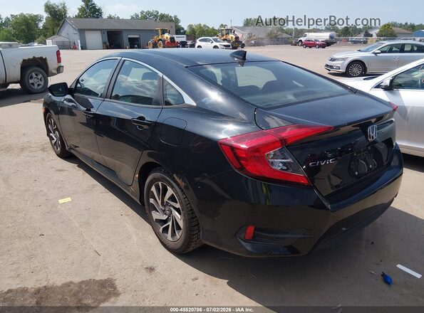 19XFC2F77JE043924 2018 HONDA CIVIC Black Հետևի ձախ