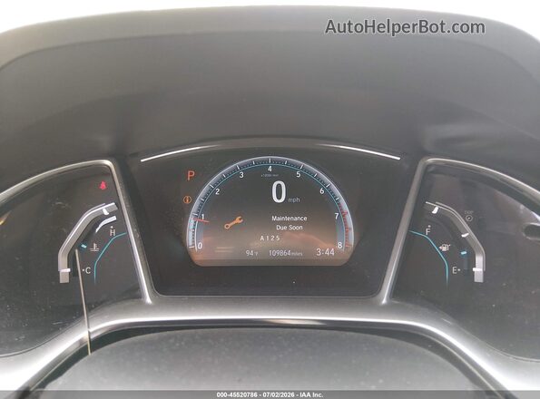 19XFC2F77JE043924 2018 HONDA CIVIC Black Հետևի նստատեղերի տեսք
