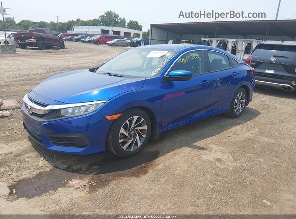 19XFC2F78HE002938 2017 HONDA CIVIC Blue Передня ліва чверть