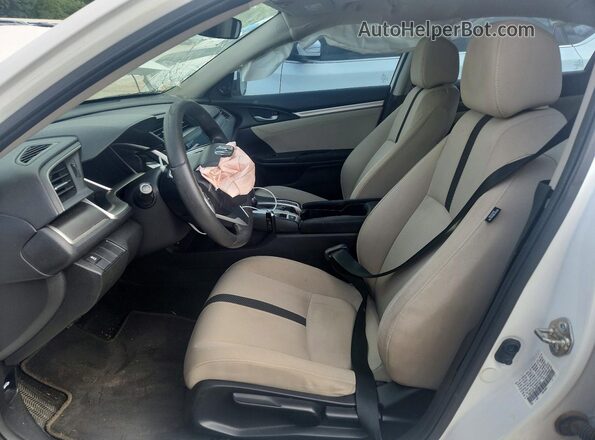 19XFC2F78JE017624 2018 HONDA CIVIC Белый Вид салона спереди