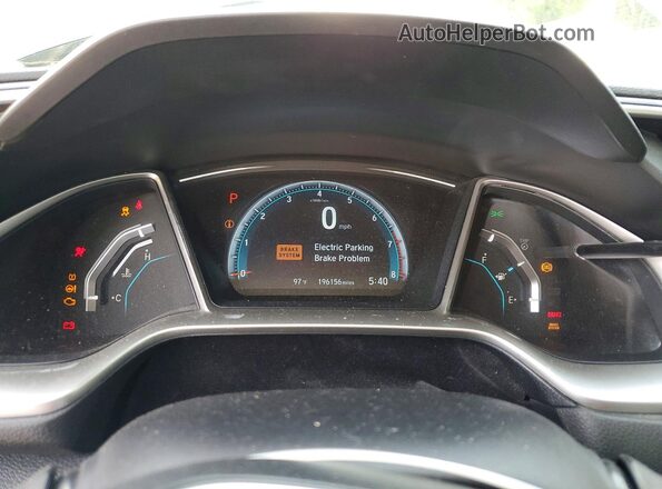 19XFC2F79GE033596 2016 HONDA CIVIC Black Instrument cluster view