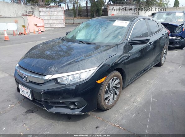 19XFC2F79GE229876 2016 HONDA CIVIC Black Առջևի ձախ երեք քառորդ տեսարան