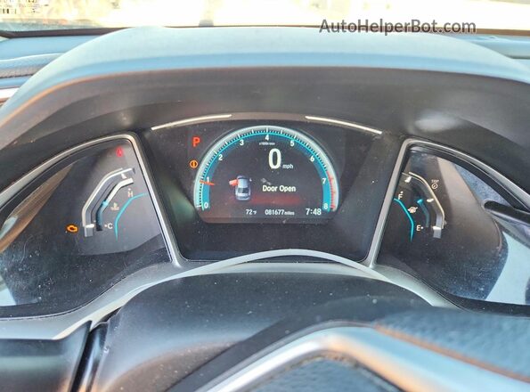19XFC2F79HE034300 2017 HONDA CIVIC Black Սարքավորումների վահանակի տեսք