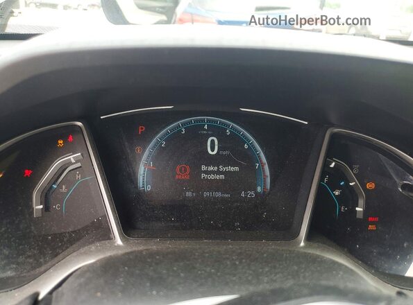 19XFC2F79HE039058 2017 HONDA CIVIC Синий Вид щитка приборов