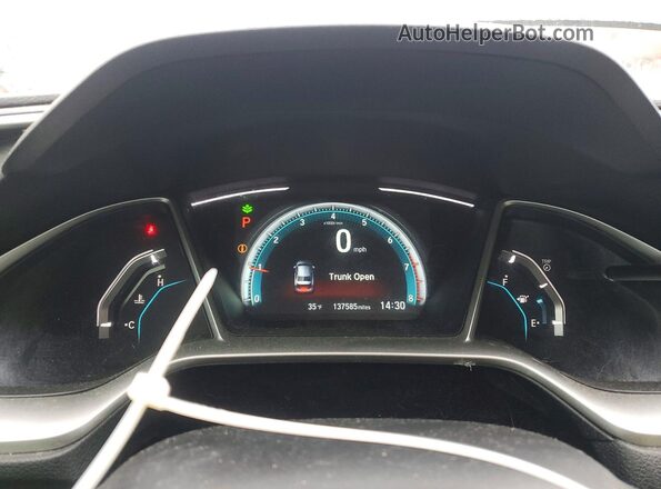 19XFC2F79HE051954 2017 HONDA CIVIC Черный Вид щитка приборов