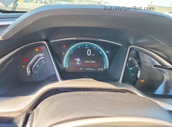 19XFC2F79HE071119 2017 HONDA CIVIC Blue Вид щитка приладів
