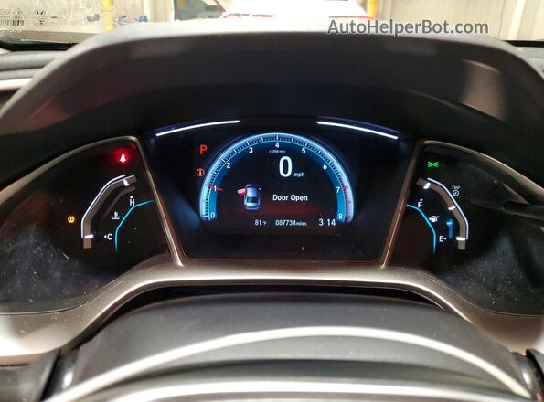 19XFC2F79HE205370 2017 HONDA CIVIC Silver ხელსაწყოთა პანელის ხედი