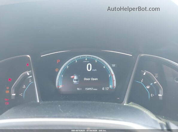 19XFC2F79JE203382 2018 HONDA CIVIC White უკანა სავარძლების ხედი