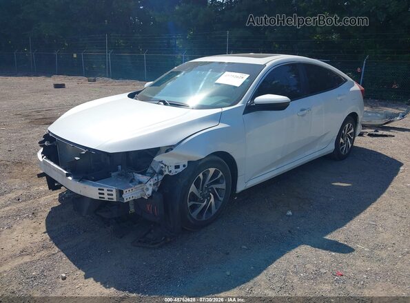 19XFC2F79JE203382 2018 HONDA CIVIC White წინა მარცხენა ხედი სამი მეოთხედიდან
