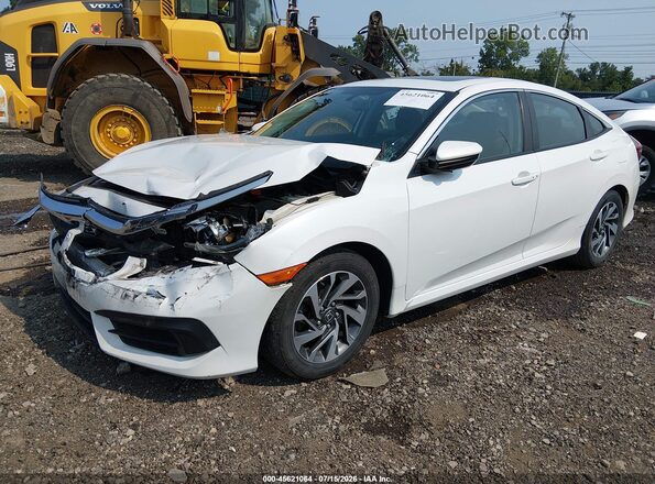 19XFC2F7XGE051895 2016 HONDA CIVIC White წინა მარცხენა ხედი სამი მეოთხედიდან